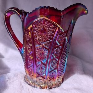 Iridescent Glass Pitcher